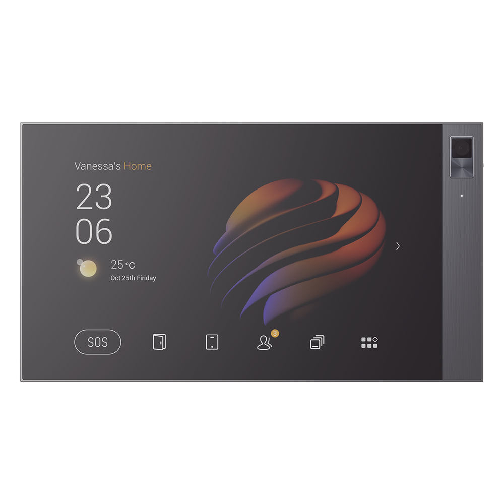 Pantalla táctil Hub controlador integrable con sistemas de automatización compatible con múltiples marcas. Conexión Wifi y Ethernet