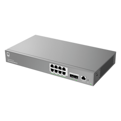 Switch de Red Empresarial L2++ / Serie GWN7800 Pro / 8 Puertos Gigabit PoE 120W / 2 Puertos 2.5GG SFP / Gestión Cloud GDMS / VLAN 4K / QoS Avanzado / Seguridad Integral