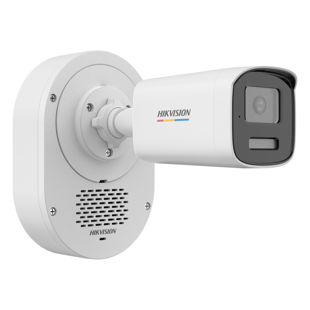Bala IP 4 Megapixel / ColorVu 3.0 + SoundMax / Lente 4 mm / Dual Light 50 mts (164 ft) IR + Luz Blanca / Bocina + Micrófono Integrados / AcuSense Lite / Exterior IP67 / WDR 120 dB / PoE / Micro SD
