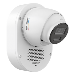 Cámara Turret TURBOHD 2 Megapixel (1080p) / Imagen a Color 24/7 con Apertura F1.0 / Audio Bidireccional y Sirena / Luz Blanca e IR 40 m (131.2 ft) / IP67 / Smart-Hybrid Light / 3D DNR
