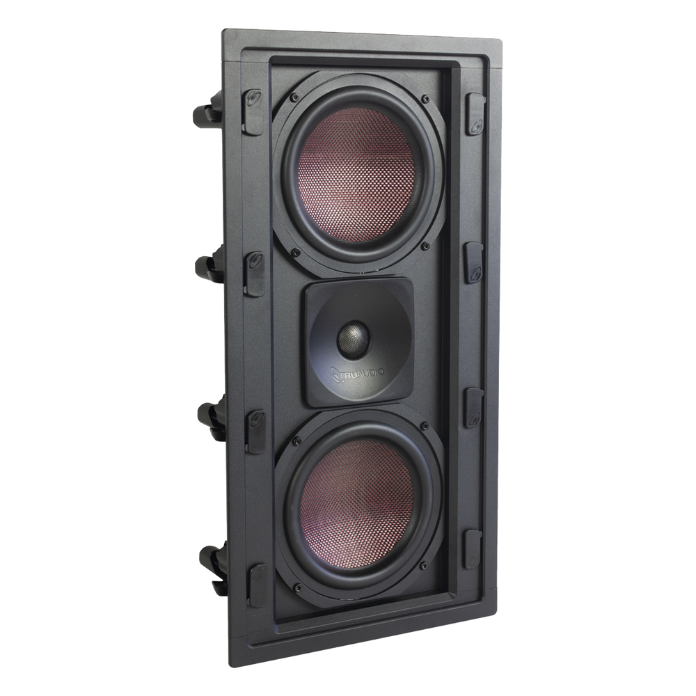 BOCINA DE PARED | 2 WOOFERS DE FIBRA DE CARBONO 6.5'' | TWEETER DE TITANIO 1'' | 200W