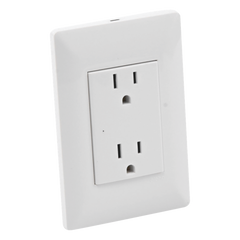Contacto Inteligente de Pared Doble 120, 15A, con Supresor de Picos Tipo A.
