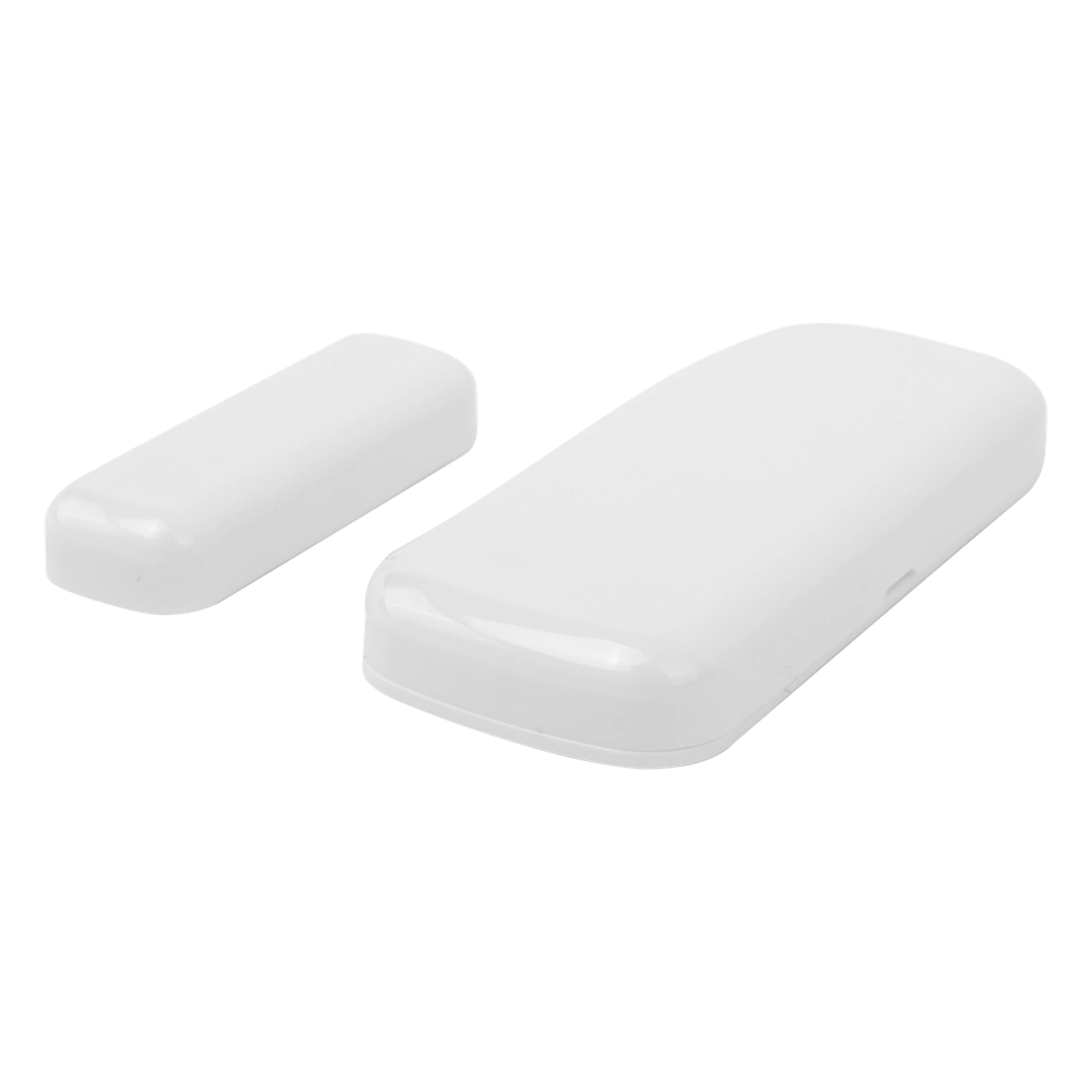 Contacto magnético inalámbrico compacto para puertas y ventanas, con LED de señal y batería baja