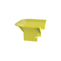 Accesorio de Control de Radio de Curvatura, Para Bajadas de Cable con Canaletas FiberRunner 4x4, Color Amarillo