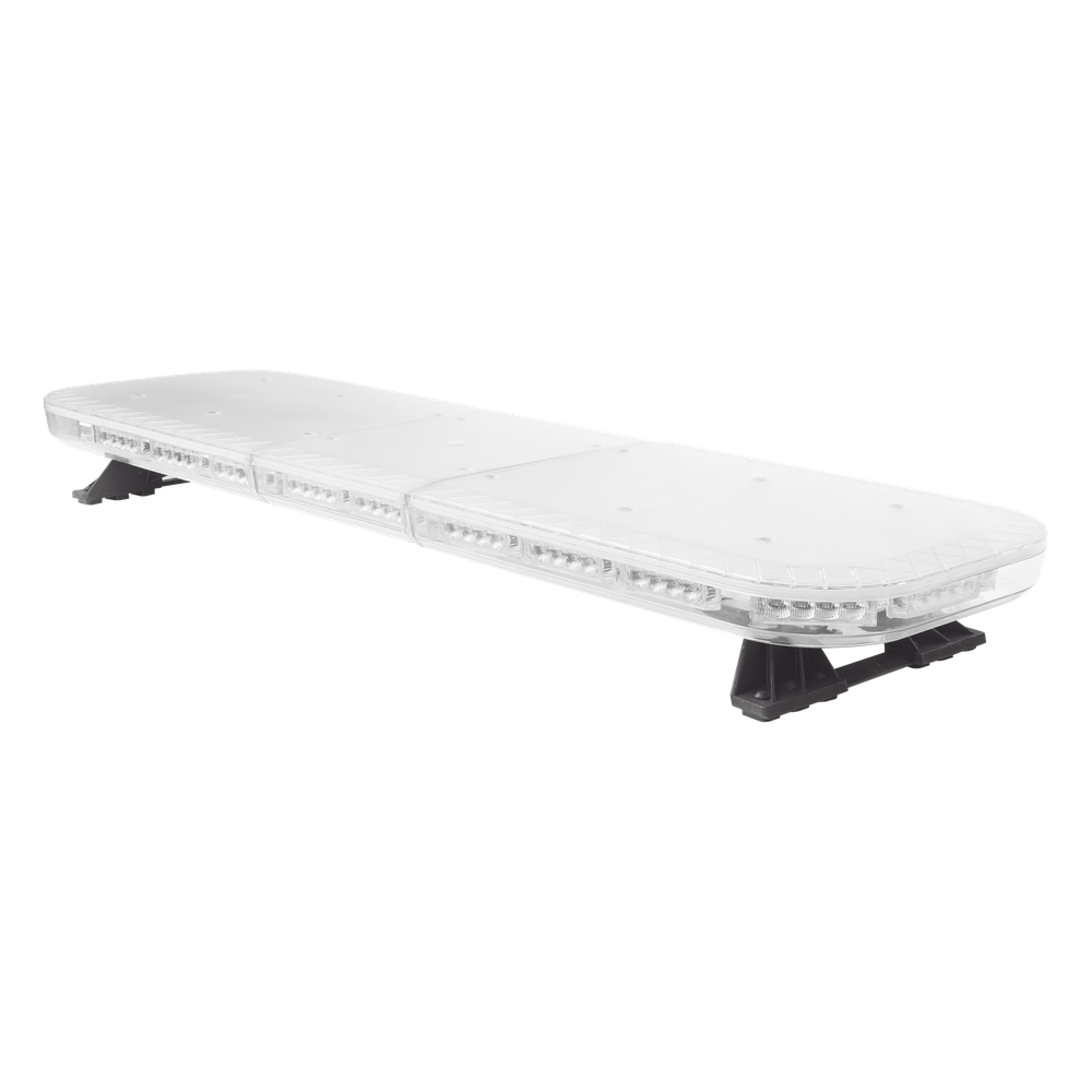 Barra de luces de 47" rojo/azul, 88 LED, con control de tráfico en color ámbar, ideal para equipar unidades de seguridad publica