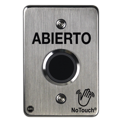 Interruptor IR NoTouch® de Acero Inoxidable, De un solo grupo, ABIERTO