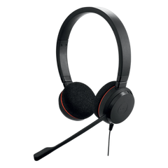 Jabra Evolve 20 DUO con Conexión USB C/A, Micrófono con Cancelación de Ruido de Ultima Generación, Configuración Plug and Play (4999-823-169)