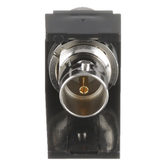 Módulo Acoplador Coaxial Tipo BNC, Mini-Com, de 75 Ohms, Color Negro
