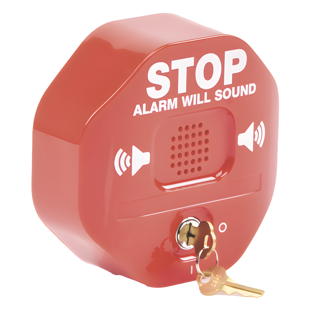 Alarma Multifunción Exit Stopper® para proteger puertas dobles (incluye contactos magnéticos)