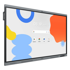 Pantalla Interactiva WAFX-P Series 65" 4K UHD / Android 15 EDLA / Octa-core CPU / 48MP Cámara Integrada / 8 Micrófonos Far-Field / 50 Puntos Touch IR / Wi-Fi 6 / 16GB RAM / 128GB Almacenamiento / Bocina 20W