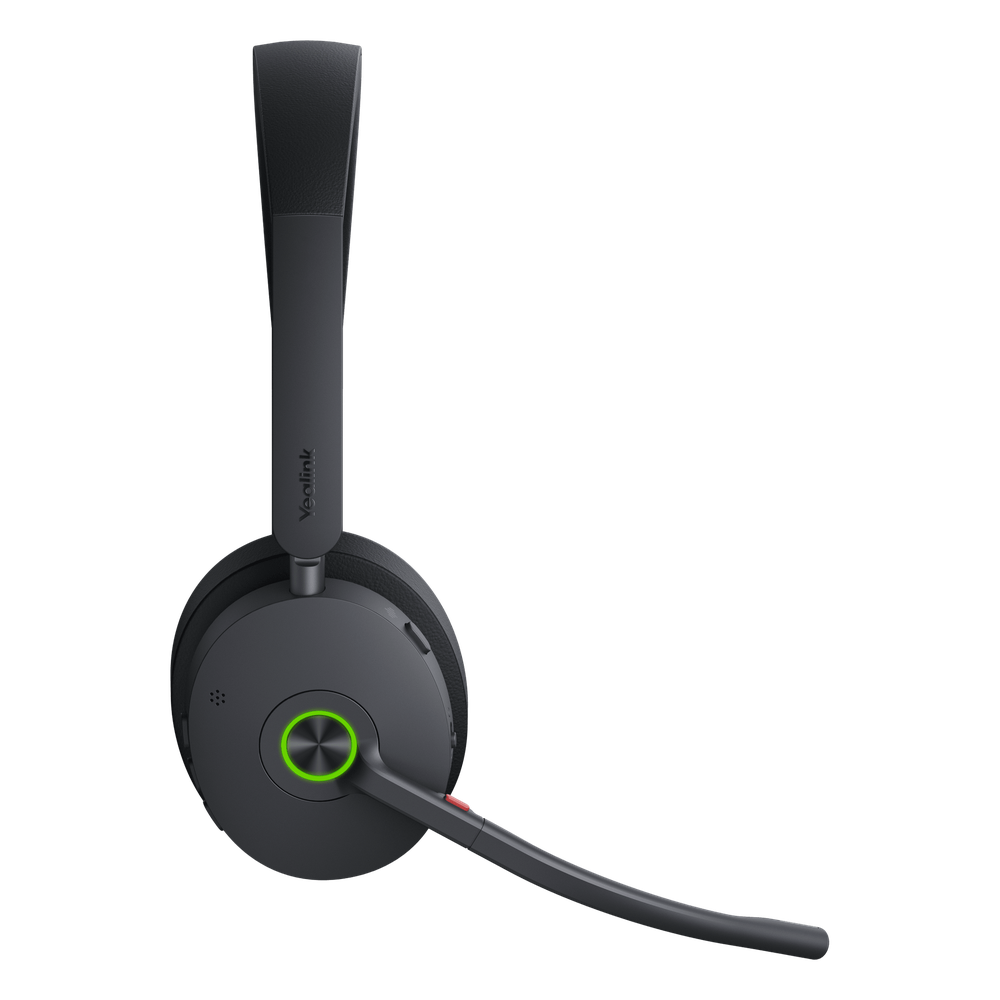 Auriculares estéreo Yealink WH68 edición MS/ Base DECT y auriculares con Bluetooth integrado/ Cancelación activa de ruido/ Triple conexión