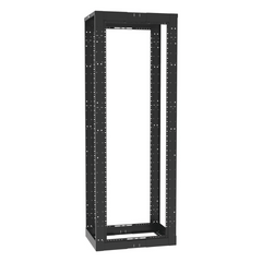 Rack de Cuatro Postes Estándar de 19", Rieles Roscados #12-24, Profundidad Ajustable de 23 a 42 in, 45 Unidades de Rack, Color Negro
