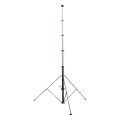 Mástil Telescópico Retraible Manual de 9 metros con Accesorios. Incluye Tripie.
