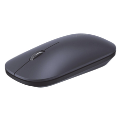 Mouse inalámbrico 2.4 GHz | Ultra Delgado y Silencioso | DPI 1000/1600/2000/4000 (Ajustable)  | Alcance 10m | Scroll de Aluminio | Adaptable a diferentes superficies | Diseño suave al tacto | Contiene Receptor USB | Color Negro.