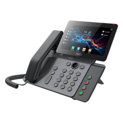Teléfono IP Empresarial V66 Prime, Pantalla Táctil Color 7 Pulgadas, Audio HD Opus, Video 1080p, Wi-Fi 6, Bluetooth 5.4, 20 Líneas SIP, 6-Way Conference, PoE, Material Antibacterial