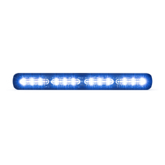 Luz de Advertencia Giga Thin de 48 LED, Quadcolor Rojo/Azul/Ambar/Blanco ,11 Pulgadas, Con Funcionalidad de Director de Trafico