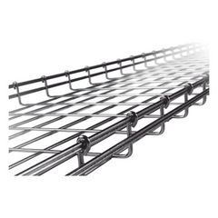 Charola Tipo Malla 54/400 mm, Acabado Electro Zinc, Hasta 344 Cables Cat6, Tramo de 3 Metros