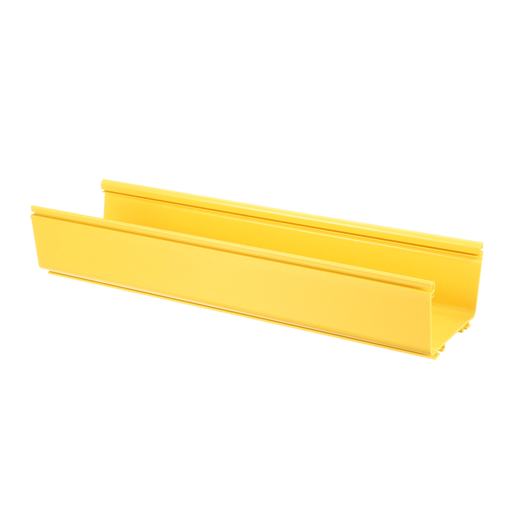 Canaleta FiberRunner™ 6X4, de PVC Rígido, Color Amarillo, 3 m de Largo