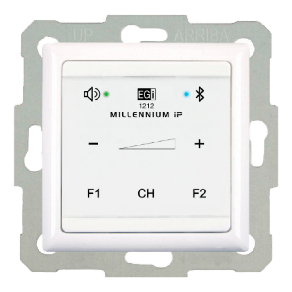 Mando Bluetooth IP | Control Táctil | Compatible Sistema Millennium | Alimentación PoE | Color Blanco |