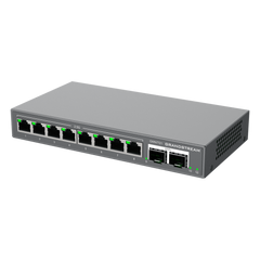 Switch L2 Lite Administrable de 10 Puertos / 8 Puertos Ethernet 2.5 Gigabits / 2 Puertos SFP+ 10 Gigabits / VLAN / QoS / Montaje en Escritorio o Pared / Compatible con GDMS