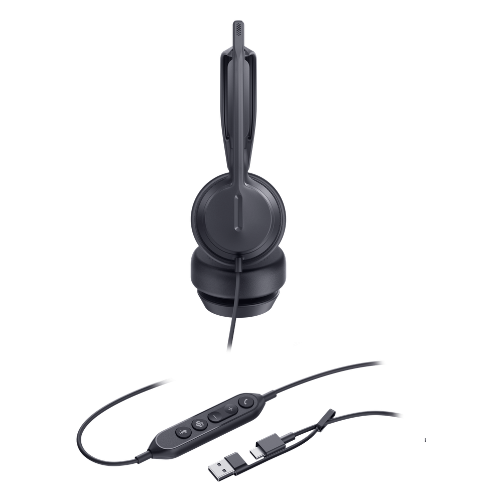 Auriculares Yealink UH42 Dual con cancelación de ruido para Microsoft Teams, USB-C/A e indicador de ocupado