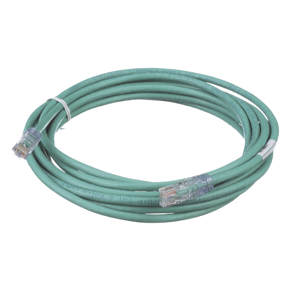Cable de Parcheo TX6, UTP Cat6, 24 AWG, CM, Color Verde, 4.57 Metros (15 Pies)