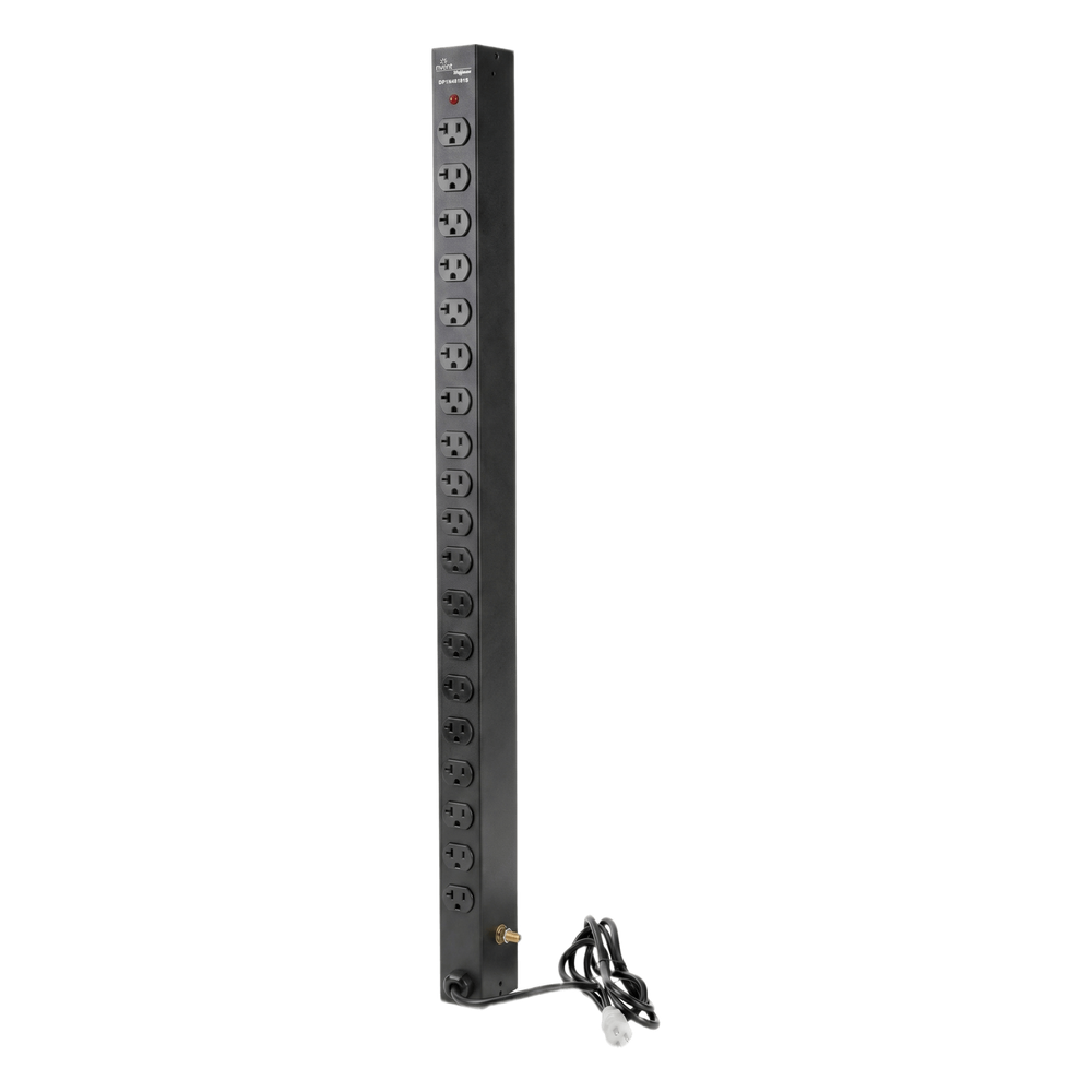 PDU Vertical para Rack con 18 Tomas NEMA 5-15R, 15A, 1.22 m (48 in) de Altura, Acero Color Negro