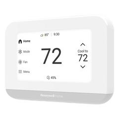 Termostato inteligente con pantalla táctil de 4.3 pulgadas, sensor de humedad, hasta 3H/2C bomba de calor, Wi-Fi, Bluetooth y Matter, color blanco