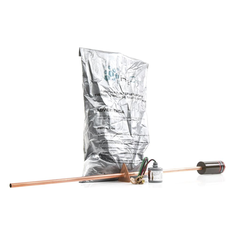 Kit de Tierra Física con Supresor de Descargas Atmosféricas en CD