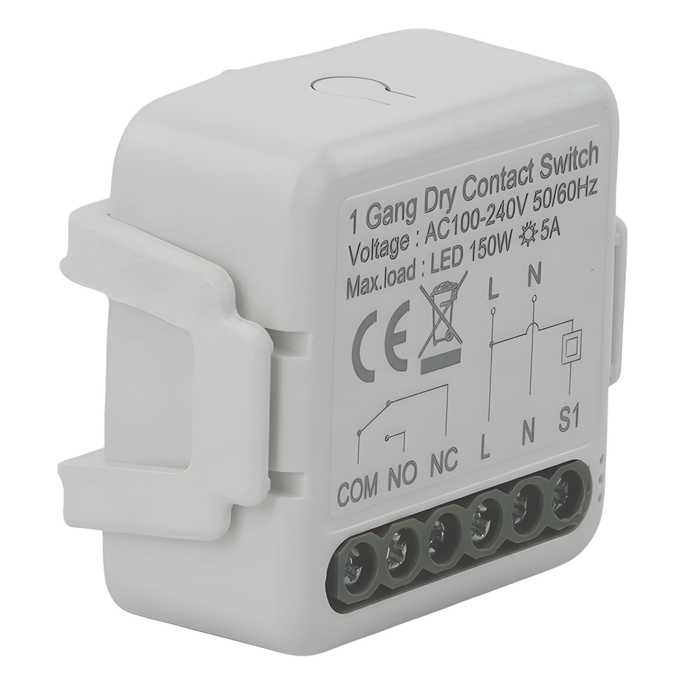 ZigBee Modulo switch relevador salida de Contacto Seco /  100-240V / 5A / 150W LED