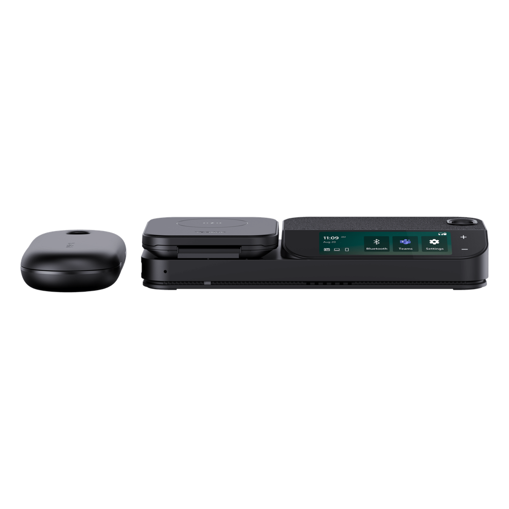 Auriculares mono Yealink BH71 Workstation Pro con pantalla táctil de 3" y estuche de carga portátil/Bluetooth 5.3/Cancelación de ruido con 4 micrófonos/Hub USB/Carga inalámbrica para dispositivos móviles