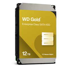Disco Duro Empresarial WD Gold / SATA 6 Gb/s / 12 TB / 7200 RPM / Tecnología HelioSeal / ArmorCache / 5 Años Garantía / 2.5M Horas MTBF