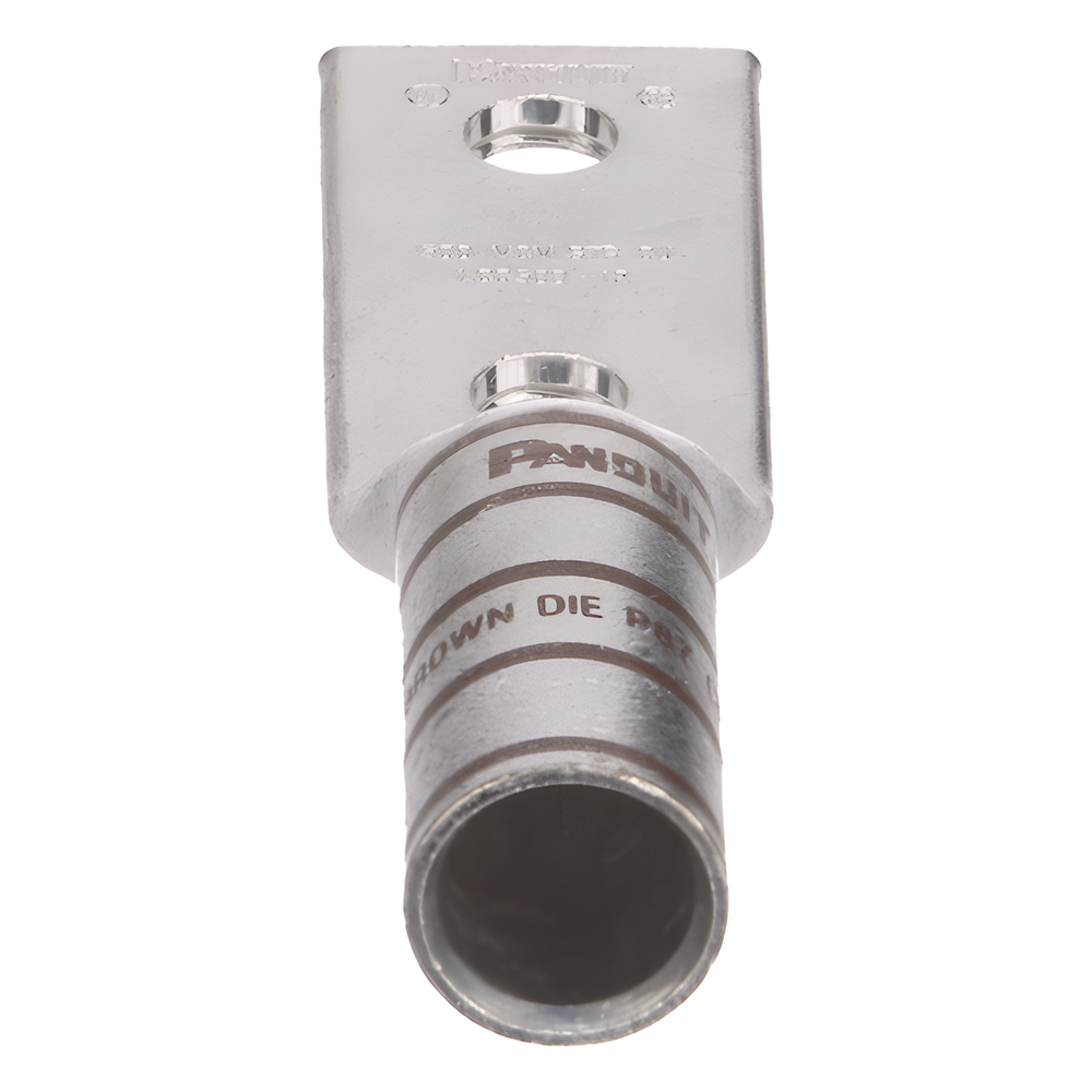 Zapata de compresión LCC500-12-6 para cal. 500 Kcmil, Doble barreno para tornillo prisionero de 1/2, Espaciado de orificios 44.5mm, 1 Pz