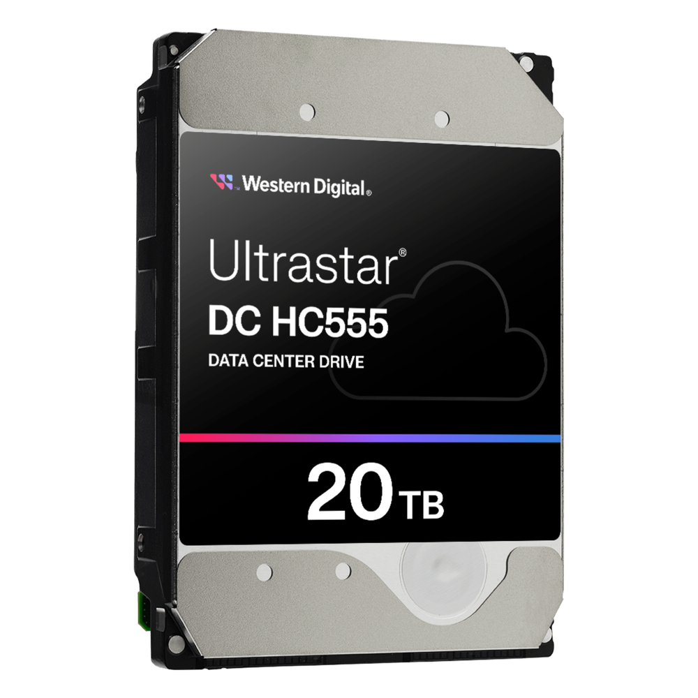 Disco Duro Empresarial WD Ultrastar HC555 / 20TB / SATA 6Gb/s / 7200 RPM / HelioSeal / ePMR / CMR