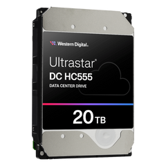 Disco Duro Empresarial WD Ultrastar HC555 / 20TB / SATA 6Gb/s / 7200 RPM / HelioSeal / ePMR / CMR