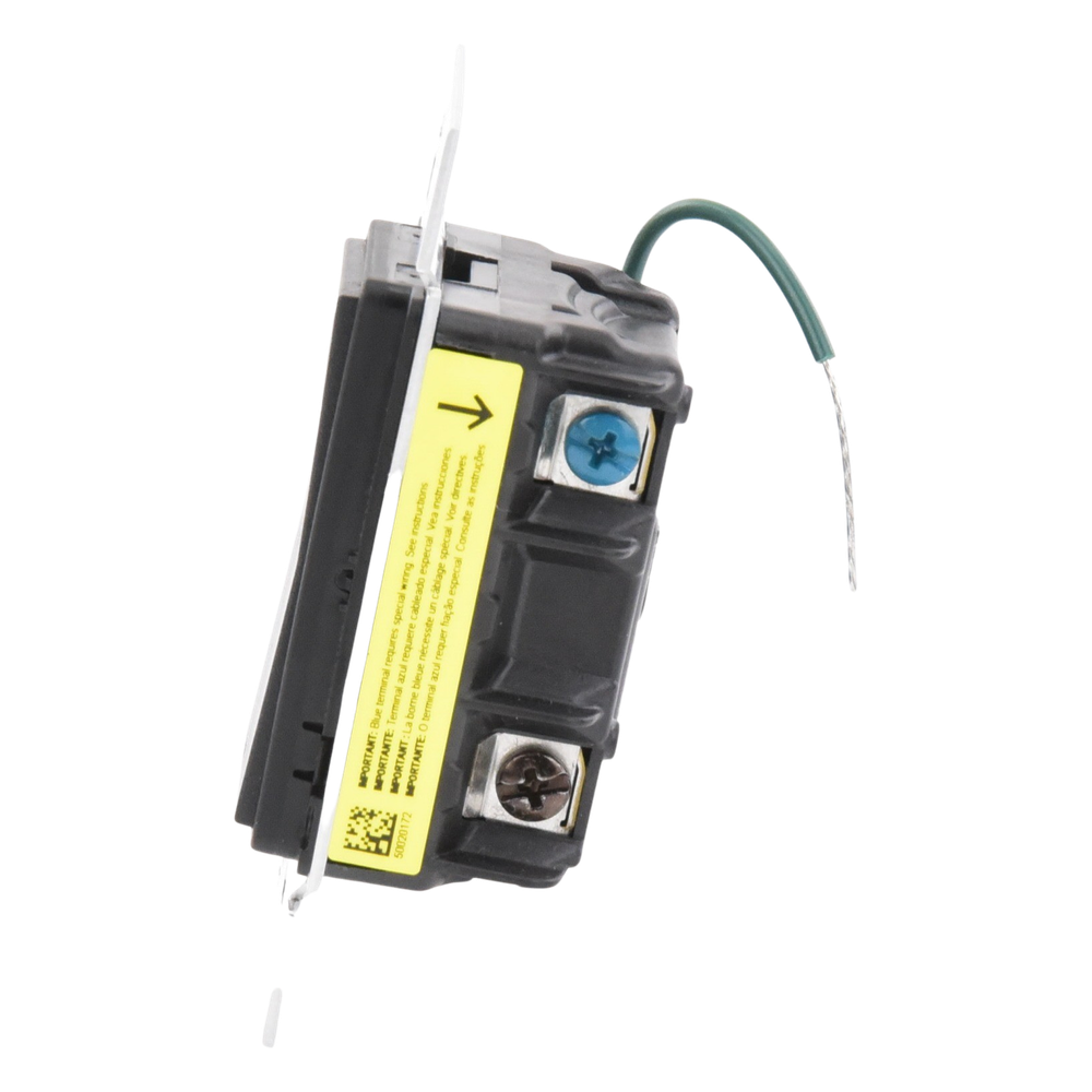 Apagador auxiliar Sunnata de pared para control de 3 vías o escalera, 120 V, compañero cableado del apagador principal del sistema RadioRA 3, color negro mate (Midnight)