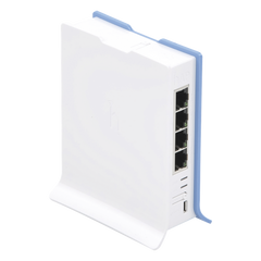 (hAP lite TC) 4 Puertos Fast Ethernet, Wi-Fi 2.4 GHz 802.11 b/g/n y base tipo Torre