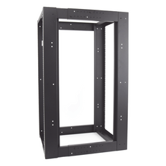 Rack Estándar 19" de 4 Postes, Acero, 24 Unidades, Profundidad Ajustable.