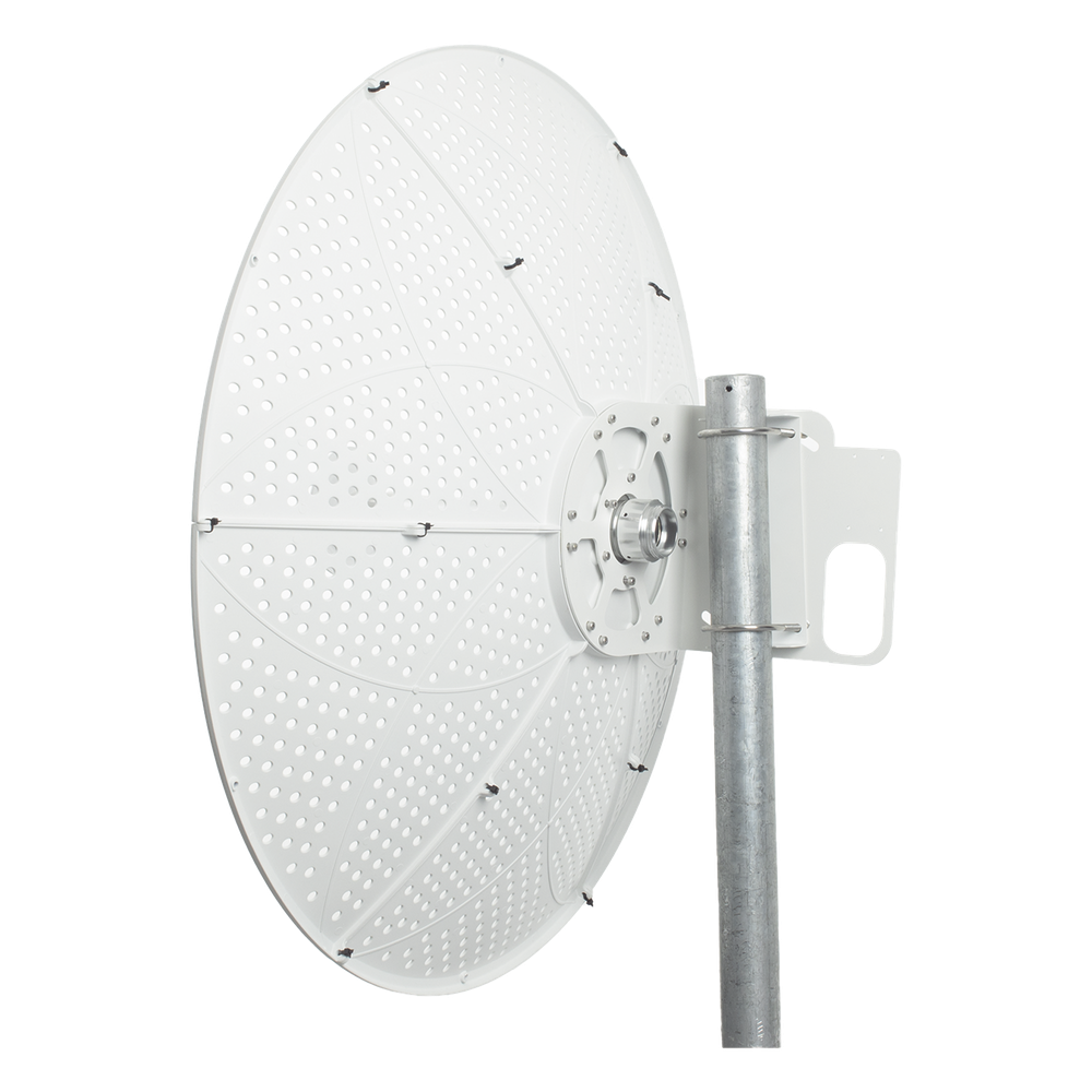 Antena direccional para C5x, C6x, B6X y B5x, Guía de onda para mantener la integridad de la señal y minimiza la pérdida en transmisión , 4.9 - 6.5 GHz, 3 ft, Ganancia de 34 dBi, Montaje incluido