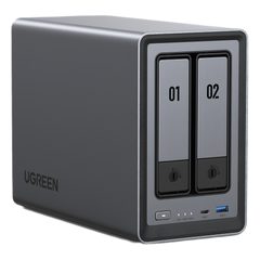 NASync DXP2800 | SO UGOS Pro |  Intel N100 12th Gen Intel® 4 Core™ | 2 Bahías SATA hasta 48TB | 2-Bahias (M.2 NVMe) hasta 16TB | 8GB DDR5 (Exp. a 16GB) | Ethernet 2.5G  | HDMI 4K | 2* USB2.0 | 1*USB 3.2Gen | 1* USB 3.2Gen2 | 1*USB-C 3.2Ge