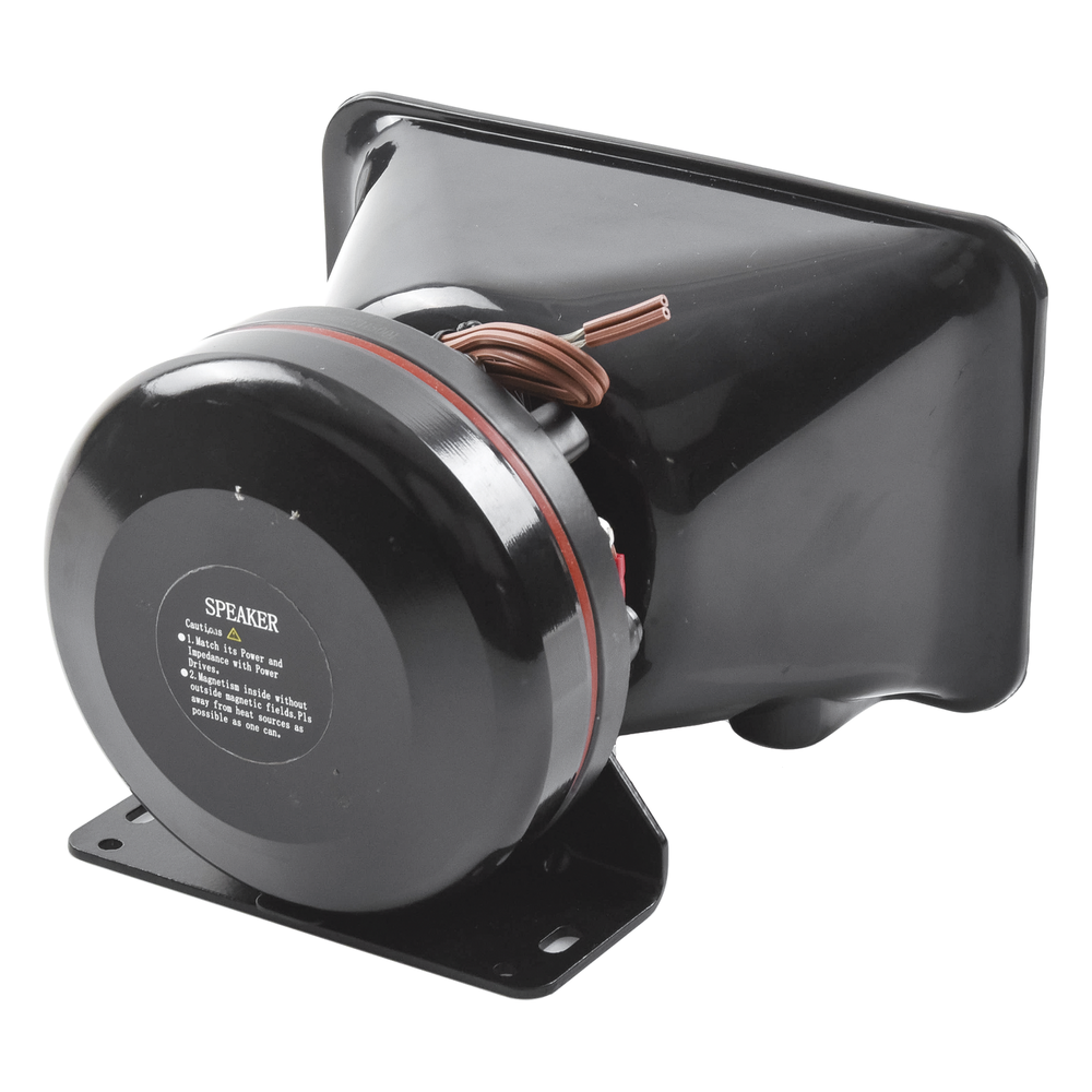 Bocina de uso Rudo, de 200 W, Alto Rendimiento y Base en Aluminio, 8 Ohms de Impedancia