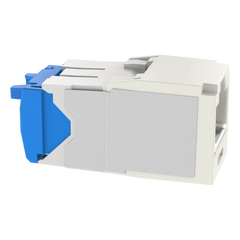 Conector Jack RJ45 Estilo TG, Mini-Com, Categoría 6A, Con Gel Resistente a la Corrosión, de 8 Posiciones y 8 Cables, Color Blanco Mate