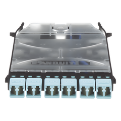 Cassette HD Flex? Con 6 Puertos LC Duplex (12 Fibras), Para Fibra Multimodo OM3, Color Azul