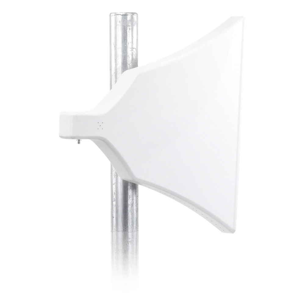 Antena Tipo Horn de 90° , 16 dBi, Ideal para ambientes de alto ruido, 4.9-6.5 GHz, , Conector SMA-Hembra, con montaje incluido