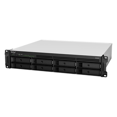 Servidor de Almacenamiento en Red Synology RackStation RS1221RP+ | 8 Bahías | Expandible a 12 Bahías | CPU AMD Ryzen V1500B | 4 GB DDR4 ECC | RAID Soportado | 10/25GbE | Virtualización Certificada | Protección de Datos Integral