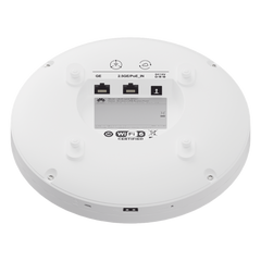 Punto de Aceso eKit Wi-Fi 6 de Alta Densidad / Hasta 1,536 Clientes / 6.5 Gbps / MU-MIMO / Triple Radio / 1 RJ45 2.5 Gbps + 1 RJ45 1 Gbps / Puerto USB / BLE / Antenna 20% más cobertura / Libre de licenciamiento