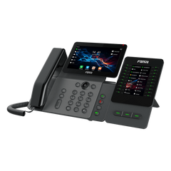 Módulo de Expansión EM60 con Pantalla a Color / 4.3 Pulgadas 480x272 / 60 Teclas Programables DSS / USB Tipo-C / Compatible con V65-V66-V66 Pro / Cascada hasta 4 Módulos / Con Soporte Ajustable