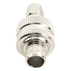 Conector SMA Macho Inverso de Anillo Plegable para RG-8/U, 9913, LMR-400, Níquel/ Oro/ Teflón.