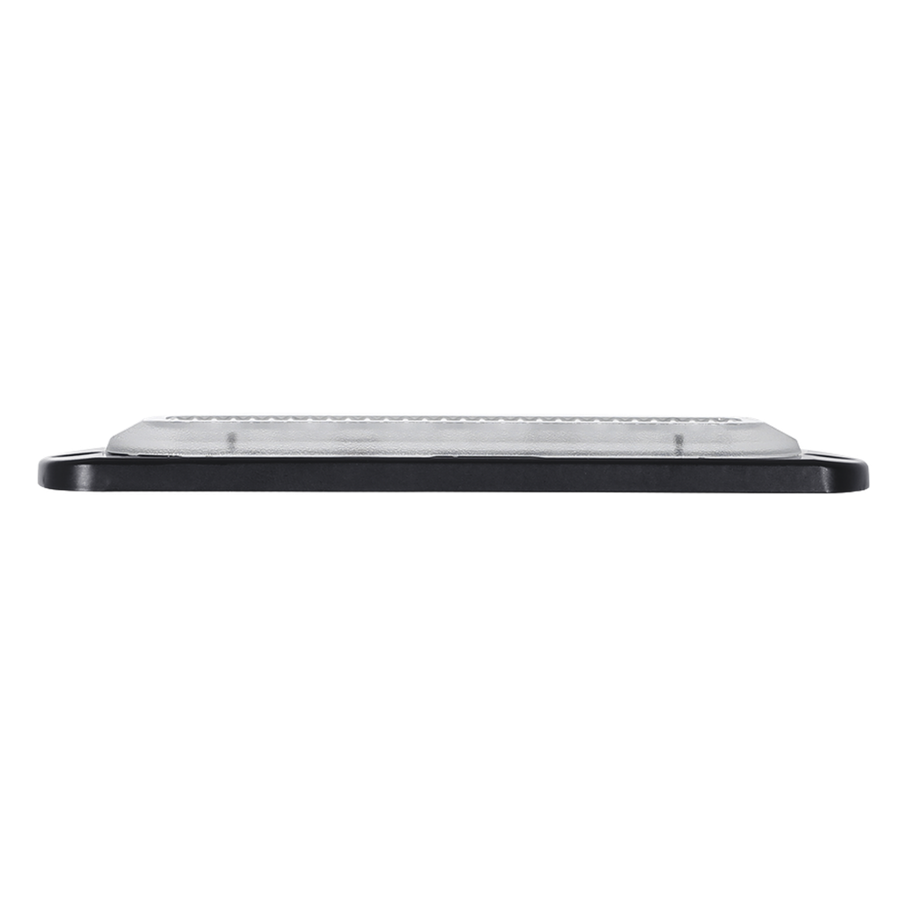 Luz Auxiliar de 12 LED, Rojo/Claro, Lente Transparente, SAE