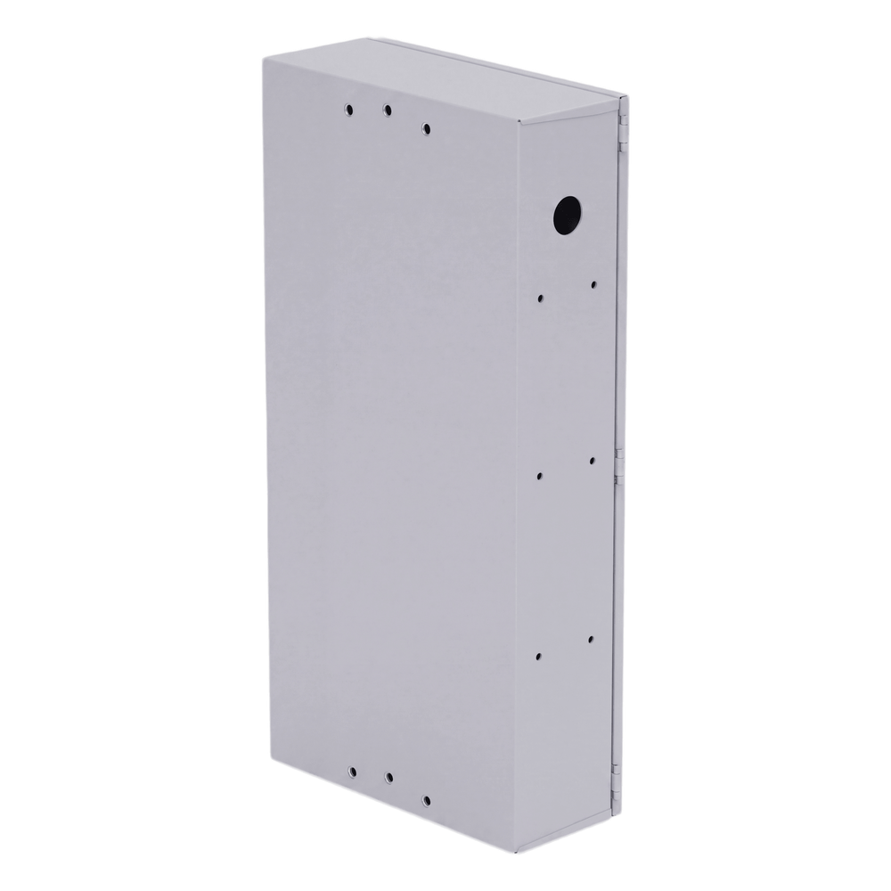 Gabinete para instalación de 4 Baterías , Fabricado en Lámina Galvanizada, Accesorios para poste (No incluidos)